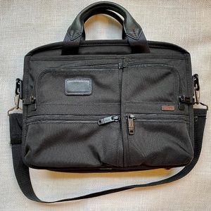 Tumi Alpha Black Expandable Briefcase